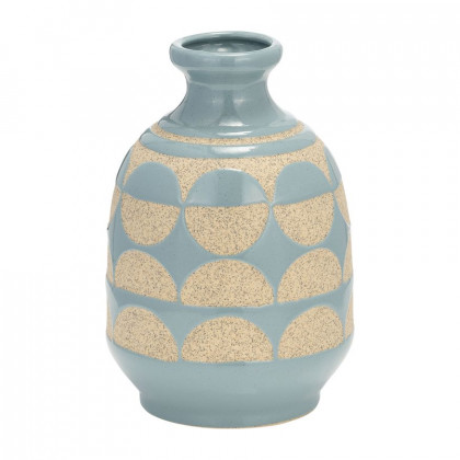 Sagebrook - 10" Ceramic Half Circles Vase