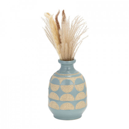 Sagebrook - 10" Ceramic Half Circles Vase