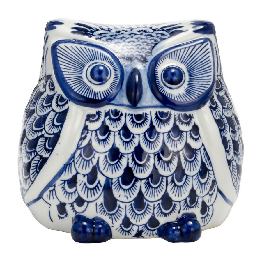 Sagebrook - 5" Ceramic Chinoiserie Owl