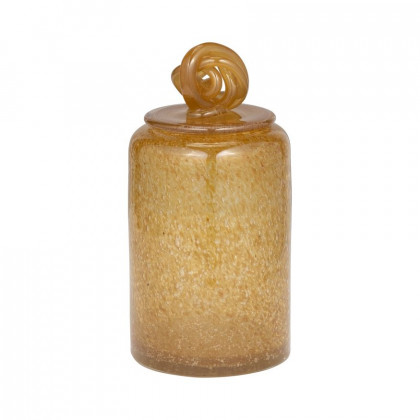 Sagebrook - 8" Glass Jar With Knot Lid