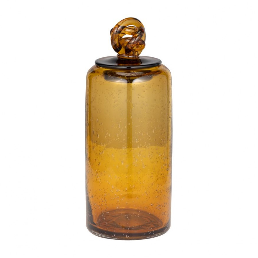 Sagebrook - 8" Glass Jar With Knot Lid