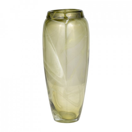 Sagebrook - 14" Glass Vase Green Swirl