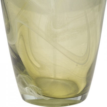 Sagebrook - 14" Glass Vase Green Swirl