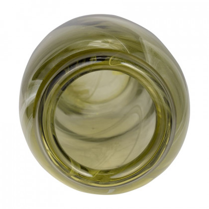 Sagebrook - 14" Glass Vase Green Swirl