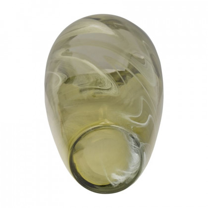 Sagebrook - 14" Glass Vase Green Swirl
