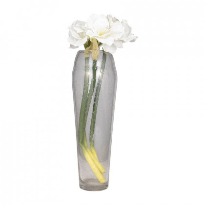 Sagebrook 23" Glass Floor Vase Bubble - Clear