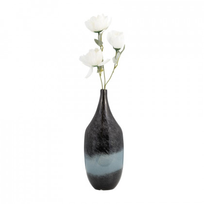 Sagebrook 14" Glass Vase - Blue Ombre