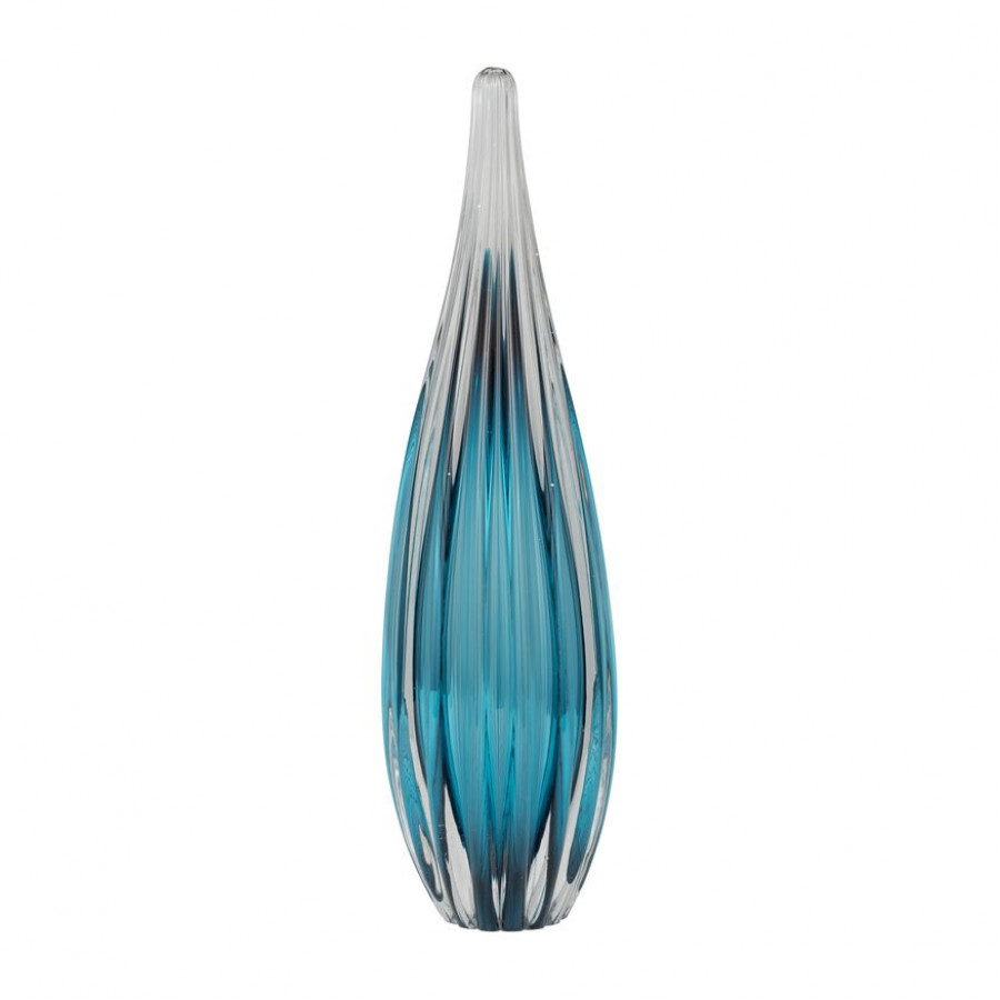 Sagebrook 15" Glass Paperweight - Teal