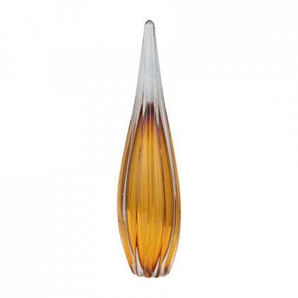 Sagebrook 19" Glass Paperweight - Amber