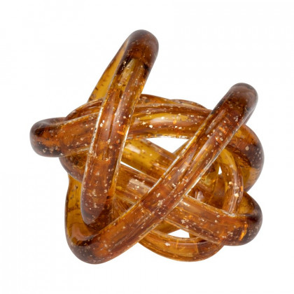 Sagebrook - 11" Metal Broad Knot Ring Sculpture