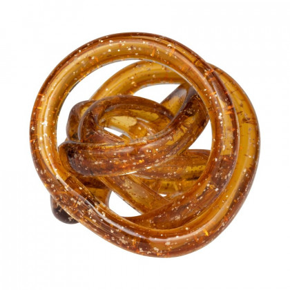Sagebrook - 11" Metal Broad Knot Ring Sculpture
