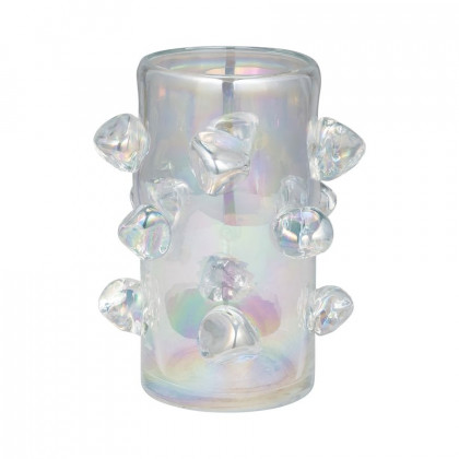 Sagebrook - 9" Glass Vase With Knots Irid