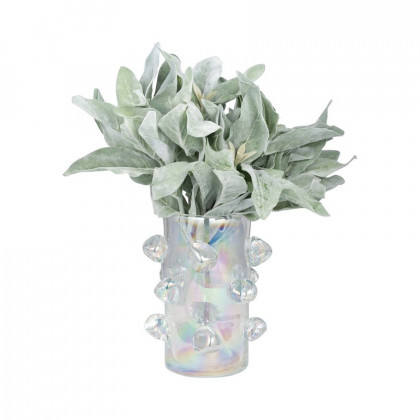 Sagebrook - 9" Glass Vase With Knots Irid