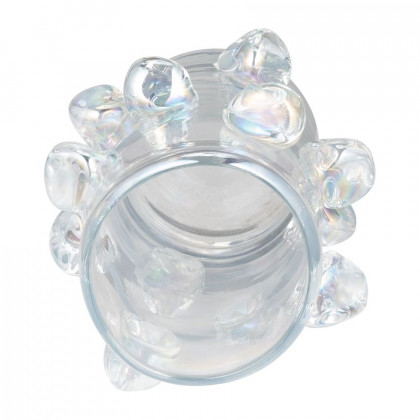 Sagebrook - 9" Glass Vase With Knots Irid