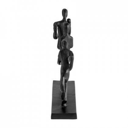 Sagebrook - 13" Metal 3-man Running in Black