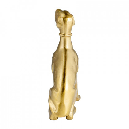 Sagebrook 8" Metal Dog Sitting - Gold