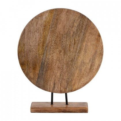 Sagebrook 14" Wood Round Table Decor - Brown