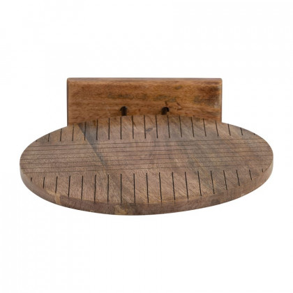 Sagebrook 14" Wood Round Table Decor - Brown