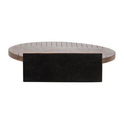 Sagebrook 14" Wood Round Table Decor - Brown
