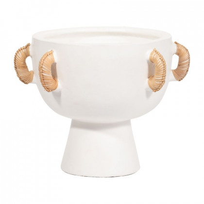 Sagebrook - 11" Terracotta Eared Bowl On Stand Vase