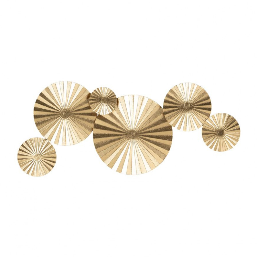Sagebrook - Metal Fan Wall Decor in Gold