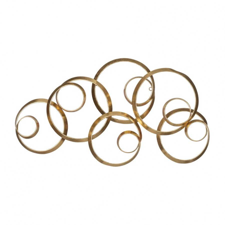 Sagebrook - Metal Loopy Wall Decor in Gold