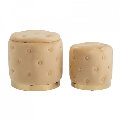 Sagebrook - 3-Legged Round Ottoman
