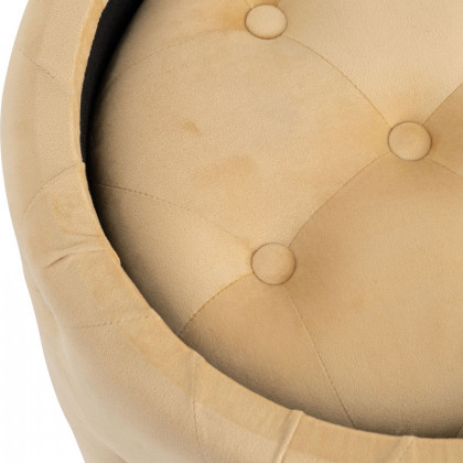 Sagebrook Tufted Storage Ottomans (Set Of 2) - Nude