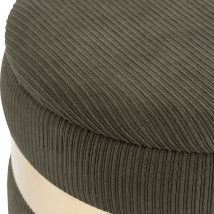 Sagebrook Belted Storage Ottomans (Set Of 2) - Forest Green