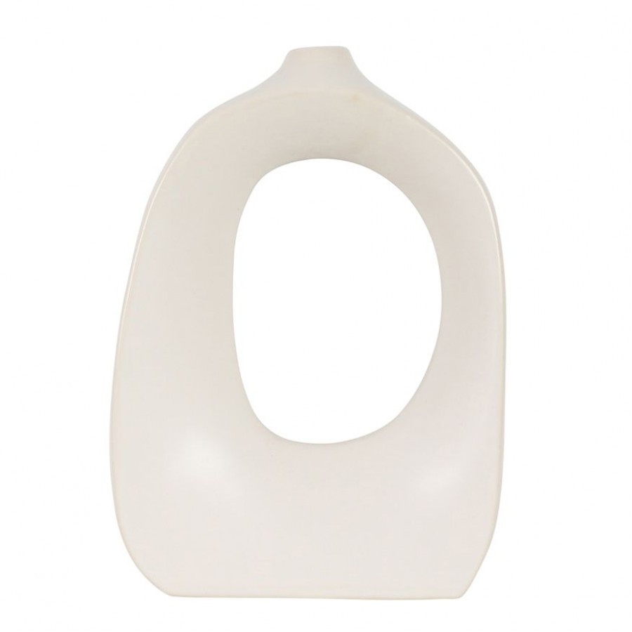 Sagebrook - 11" Stoneware Curvy Cut-out Vase