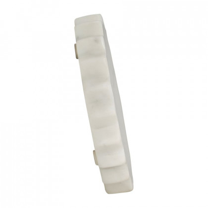 Sagebrook - 5"x5" Marble Flower Trinket Tray in White