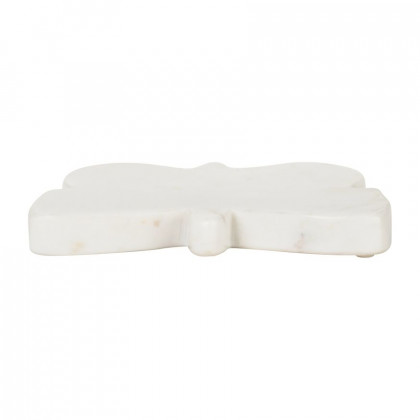 Sagebrook - 7"x5" Marble Butterfly Trinket Tray in White