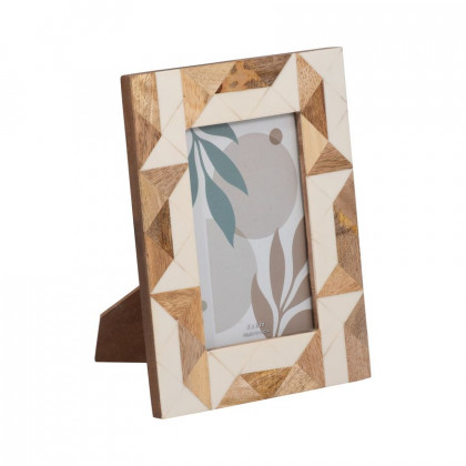 Sagebrook - 4"x6" Resin Navy & White Border Photo Frame