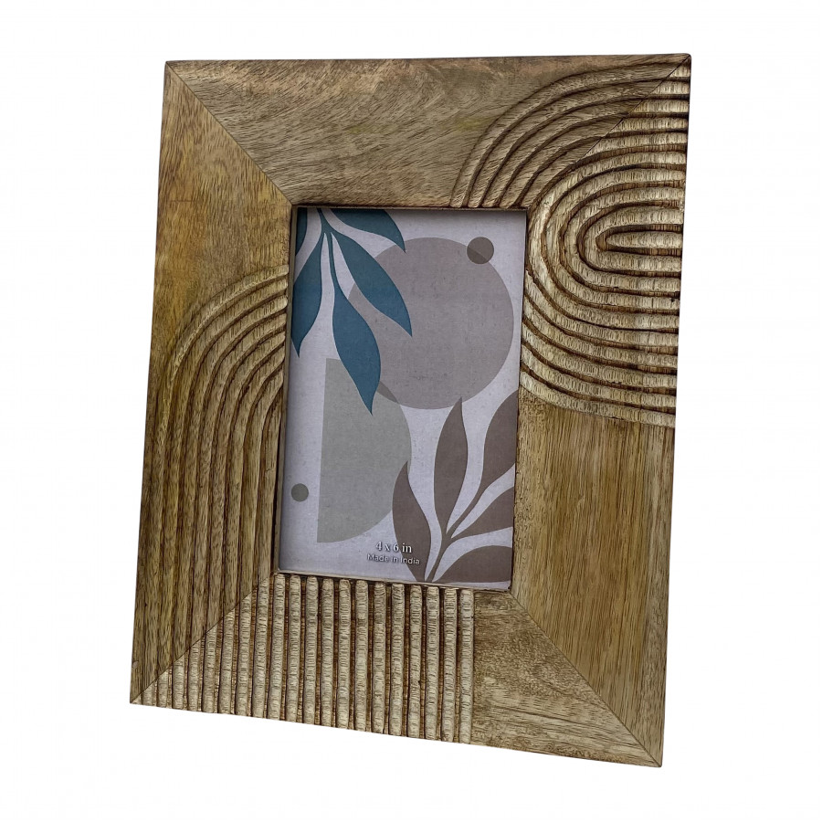 Sagebrook 4"x6" Wood Arches Photo Frame - Natural