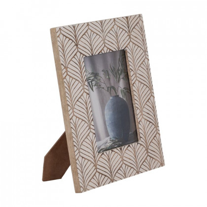 Sagebrook 5"x7" Wood Art Decor Photo Frame - Natural/White