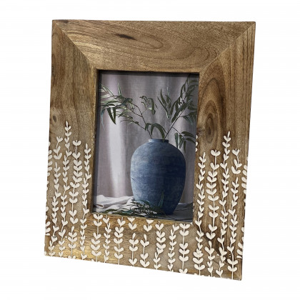 Sagebrook - 4"x6" Wood Vines Photo Frame