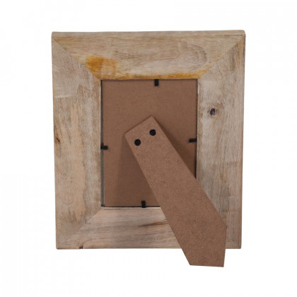 Sagebrook 4"x6" Wood Modern Curves Photo Frame - Natural/White