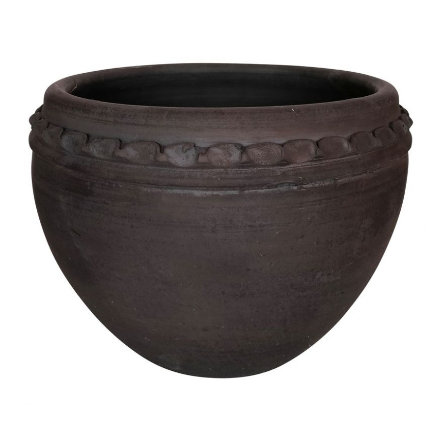 Sagebrook - 11" Terracotta Eared Bowl On Stand Vase