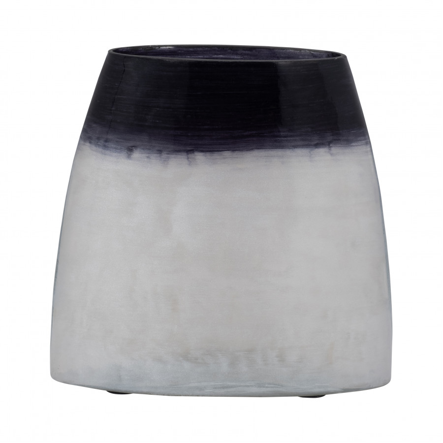 Sagebrook 8" Glass Ombre Vase - Blue/White