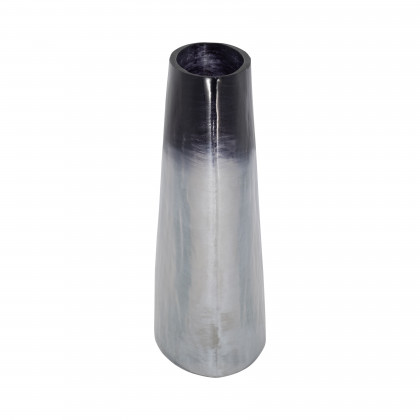 Sagebrook 8" Glass Ombre Vase - Blue/White