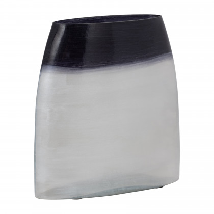 Sagebrook 11" Glass Ombre Vase - Blue/White