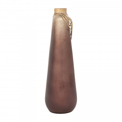 Sagebrook - 16" Glass Glamorous Vase with Necklace in Gold