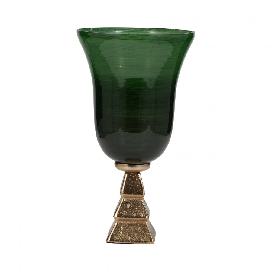 Sagebrook - 15" Glass 5th Ave Vase On Stand