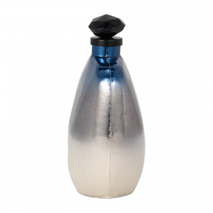 Sagebrook - 12" Glass Metallic Sheen Vase with Lid in Multi-Color