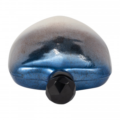 Sagebrook - 12" Glass Metallic Sheen Vase with Lid in Multi-Color