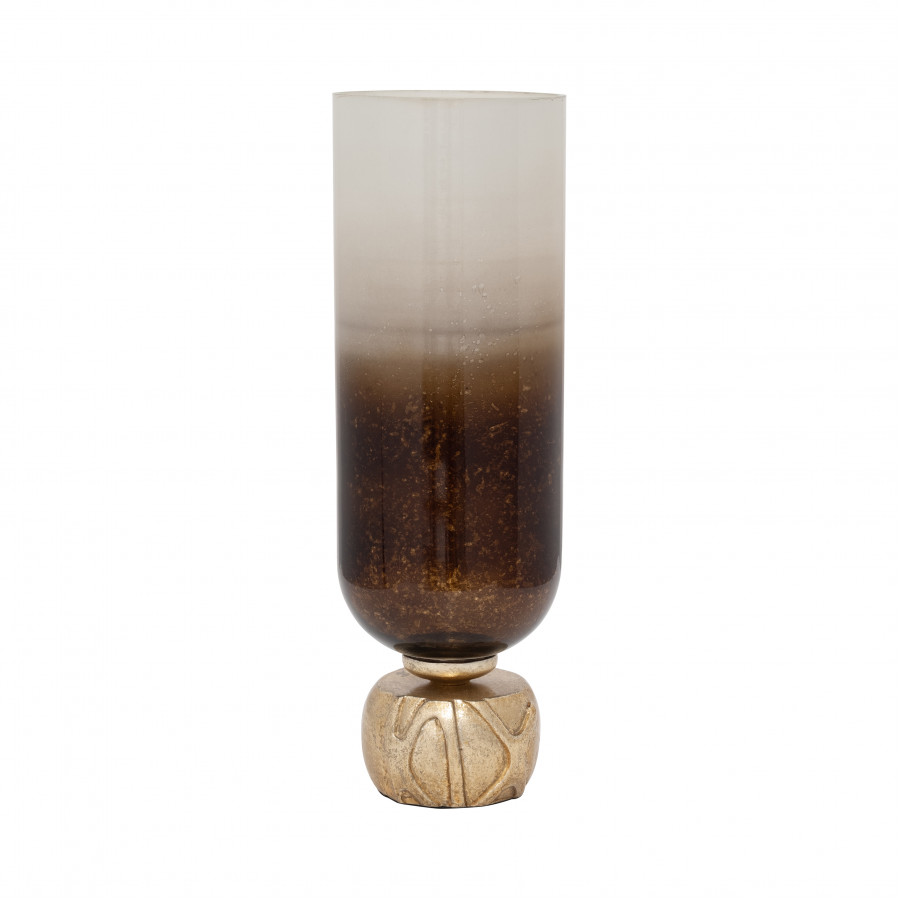 Sagebrook - 19" Glass Ombre Candle Holder On Base