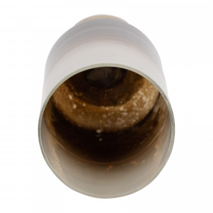 Sagebrook 19" Glass Ombre Candle Holder On Base - Ivory/Gold