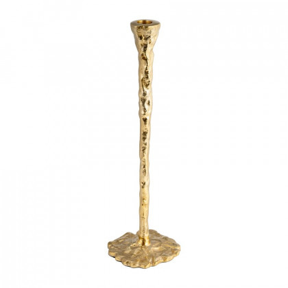 Sagebrook 11" Metal Forged Taper Candle Holder - Gold