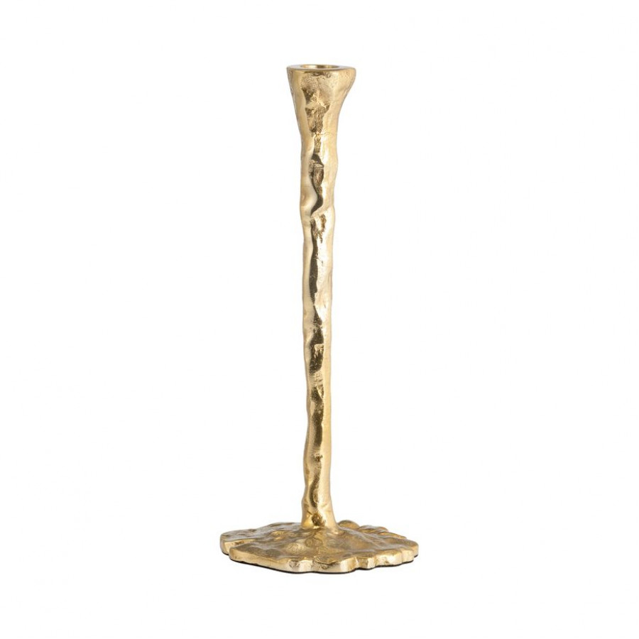 Sagebrook 15" Metal Forged Taper Candle Holder - Gold