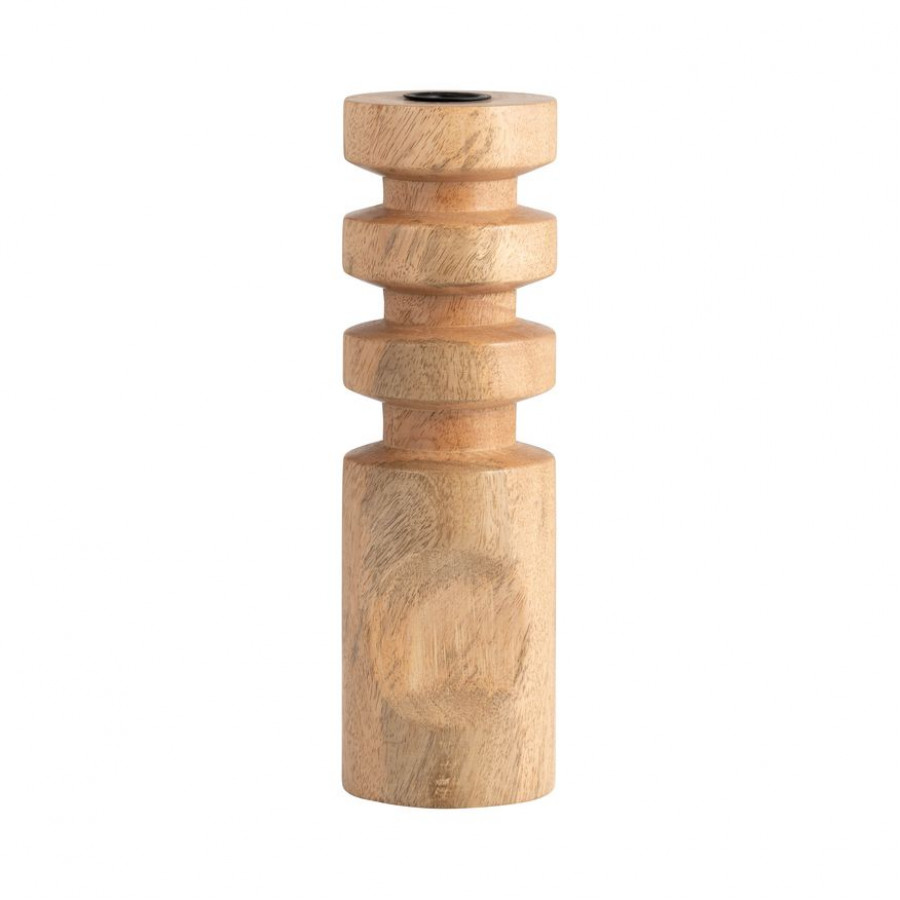Sagebrook - 10" Wood Stacked Taper Candle Holder